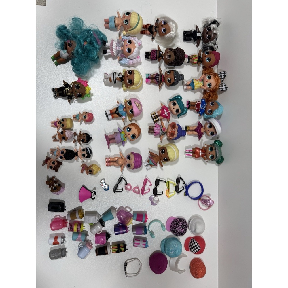 LOL Surprise Dolls Doll Lot MGA Babies Set Storage Box Accessories Hat Drinks